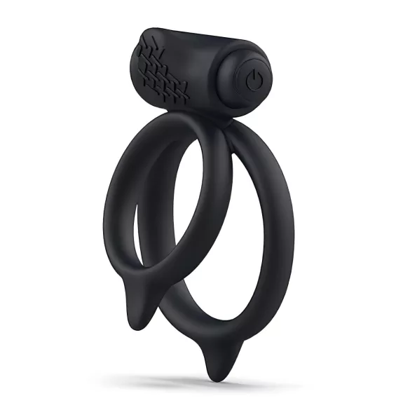 B SWISH Bcharmed DUO - anel peniano vibratório - silicone preto