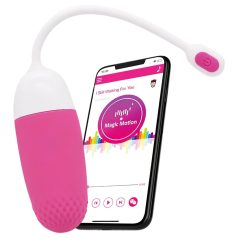   Magic Motion Vini - ovo vibrador com app - silicone rosa e branco