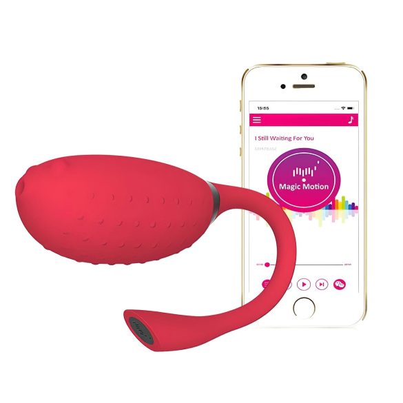 Magic Motion Fugu - Vibro bullet controle app - recarregável silicone vermelho