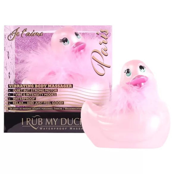 My Duckie Paris 2.0 - vibrador de clitóris em forma de pato à prova d’água (rosa)