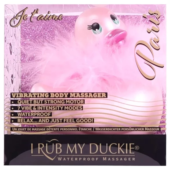 My Duckie Paris 2.0 - vibrador de clitóris em forma de pato à prova d’água (rosa)