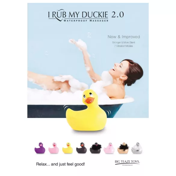 My Duckie Paris 2.0 - vibrador de clitóris em forma de pato à prova d’água (rosa)