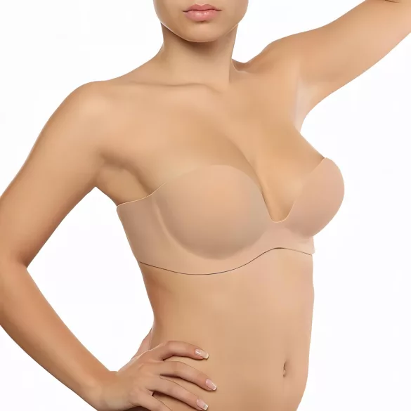 Bye Bra - sutiã push-up adesivo invisível - nude
