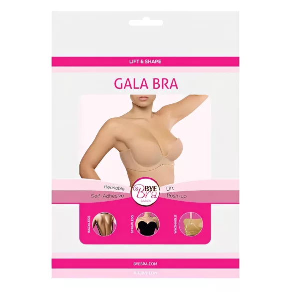 Bye Bra Gala B - soutien push-up invisível (nude)
