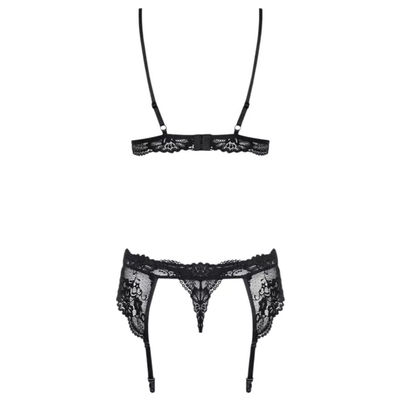 Obsessive - conjunto lingerie rendada - preto