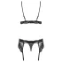 Obsessive - conjunto lingerie rendada - preto