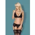 Obsessive - conjunto lingerie rendada - preto - L/XL