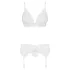 Obsessive - conjunto lingerie rendada - branco