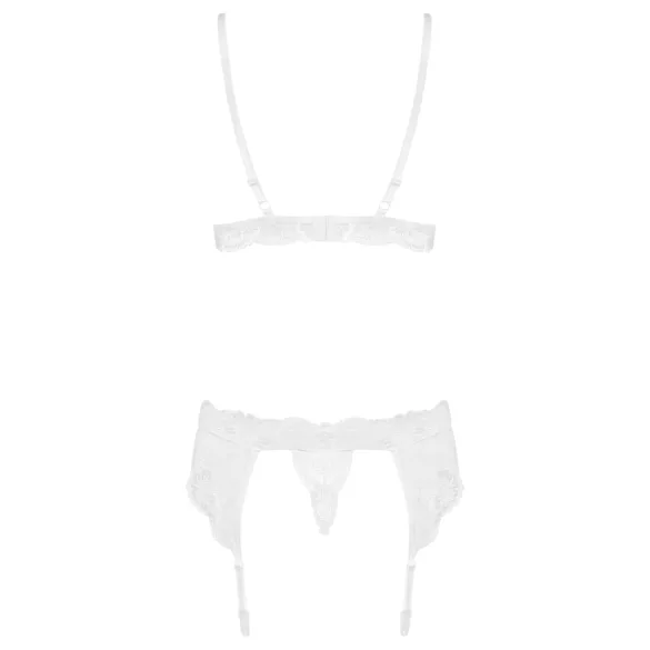 Obsessive - conjunto lingerie rendada - branco - L/XL