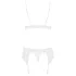Obsessive - conjunto lingerie rendada - branco - L/XL