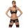 Obsessive Wonderia - conjunto de lingerie bordada em renda (preto) - L/XL