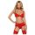 Obsessive Heartina - conjunto de lingerie - vermelho