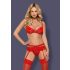 Obsessive Heartina - conjunto de lingerie - vermelho