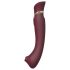 ZALO Queen - vibrador de ponto G e clitóris com sucção - silicone vermelho