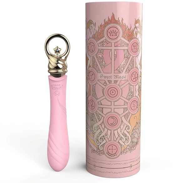 ZALO Courage Heating - vibrador ponto G recarregável luxo - silicone rosa