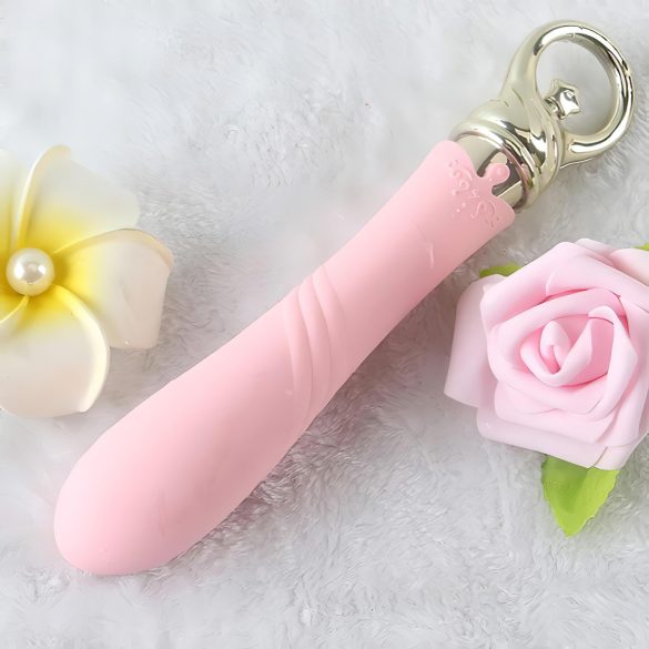 ZALO Courage Heating - vibrador ponto G recarregável luxo - silicone rosa