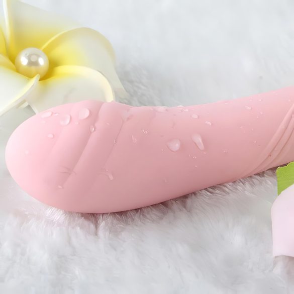 ZALO Courage Heating - vibrador ponto G recarregável luxo - silicone rosa