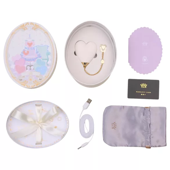 ZALO Baby Heart - vibrador inteligente à prova d'água (branco)