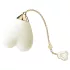 ZALO Baby Heart - vibrador inteligente à prova d'água (branco)