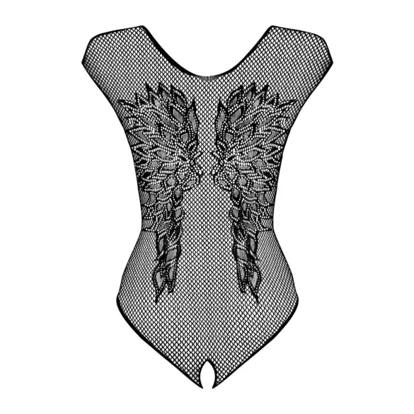 Obsessive - body aberto com asas de anjo - rede - preto - XL/XXL
