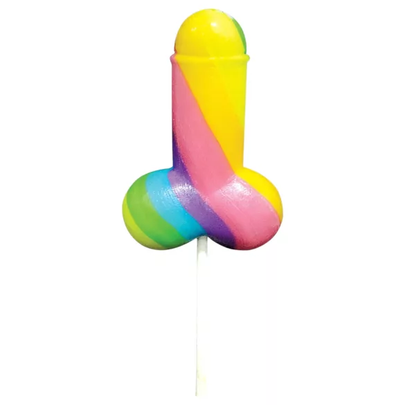 Rainbow Cock Pop - pirulito em forma de pênis (85g) - sabor frutas
