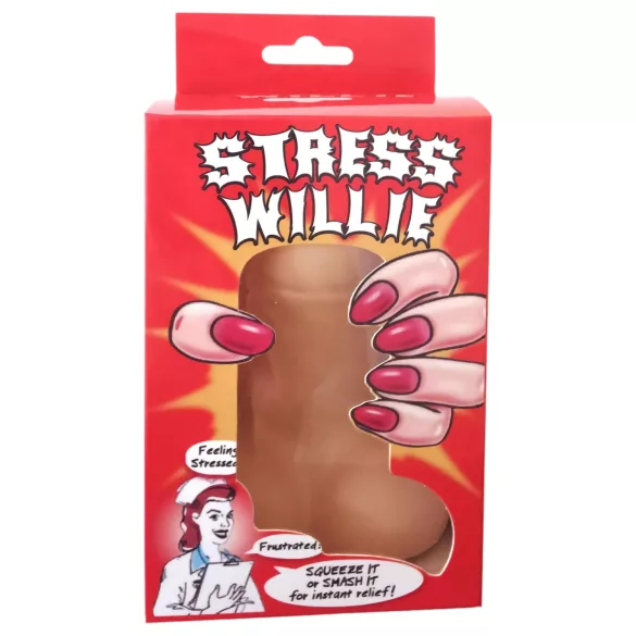 Stress Willie - brinquedo antiestresse pênis - cor natural