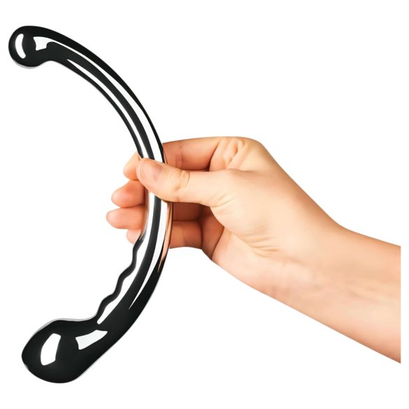 Le Wand - dildo duplo aço inoxidável prateado