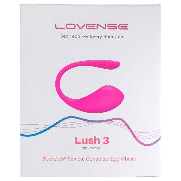 Lovense Lush 3 - vibro egg control app - silicone rosa