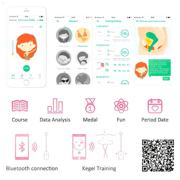 Magic Motion - bola de pompoarismo vibratória - silicone rosa