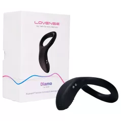   Lovense Diamo - Anel peniano vibratório controlado por app, para homens (preto)