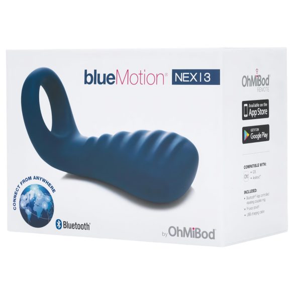 OHMIBOD Bluemotion Nex 3 - inteligente, anel vibrante (azul)