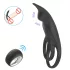 Aixiasia Hoody B - anel peniano vibratório recarregável controle remoto preto