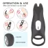 Aixiasia Hoody B - anel peniano vibratório recarregável controle remoto preto
