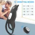 Aixiasia Hoody B - anel peniano vibratório recarregável controle remoto preto