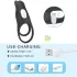 Aixiasia Hoody B - anel peniano vibratório recarregável controle remoto preto