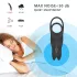 Aixiasia Hoody B - anel peniano vibratório recarregável controle remoto preto