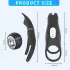 Aixiasia Hoody B - anel peniano vibratório recarregável controle remoto preto