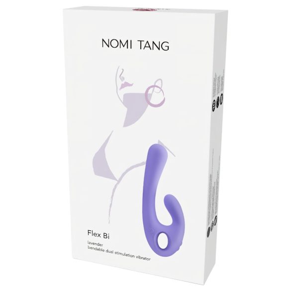 Nomi Tang - vibrador rabbit recarregável com estimulador de clitóris - lilás