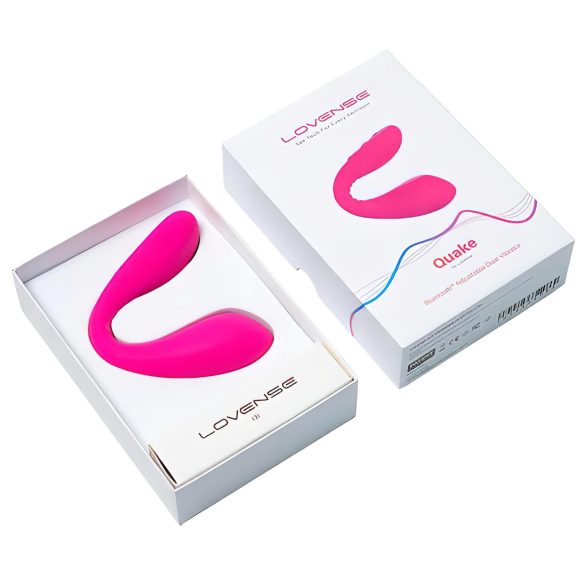 Lovense Dolce - vibrador para casal controlado por app - silicone rosa