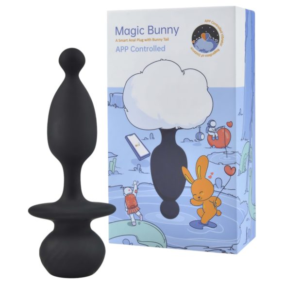 Magic Motion Bunny - vibrador anal inteligente com cauda de coelho - branco