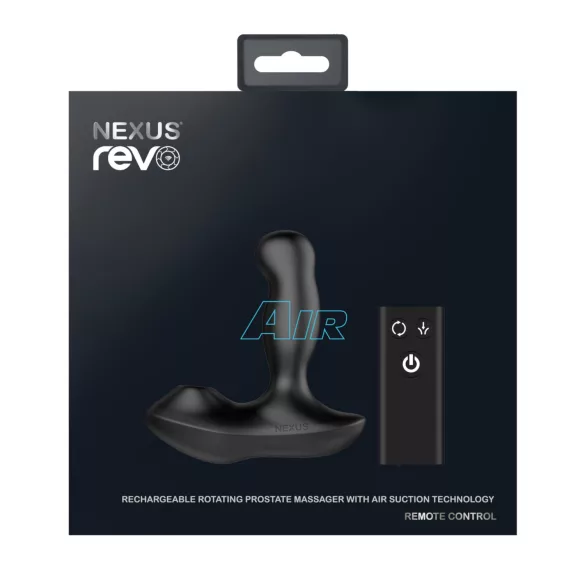 Nexus Revo Air - massageador próstata rotativo com vibração - silicone preto