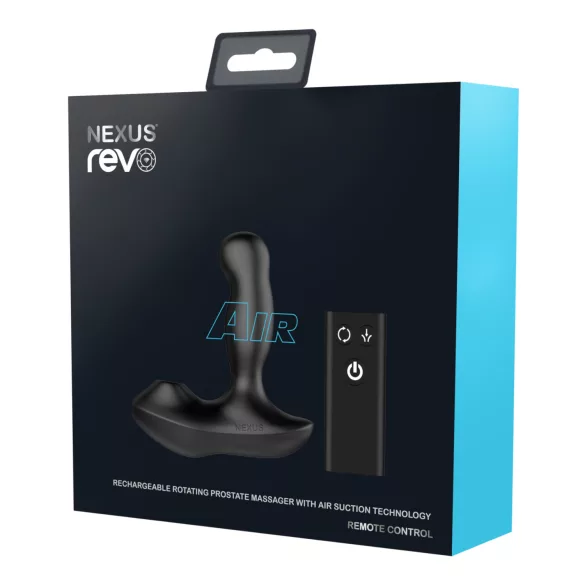 Nexus Revo Air - massageador próstata rotativo com vibração - silicone preto
