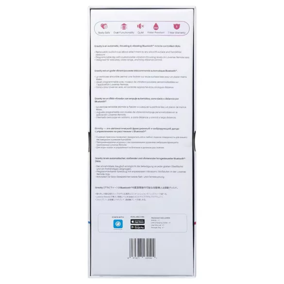 LOVENSE Gravity - vibrador recarregável com movimento de vaivém (vermelho)