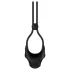 Nexus Forge - anel peniano vibratório ajustável - silicone preto
