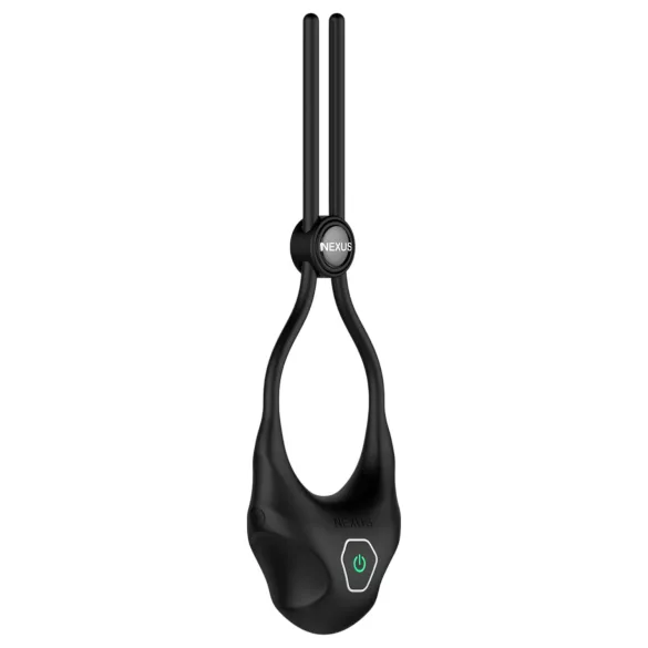 Nexus Forge - anel peniano vibratório ajustável - silicone preto
