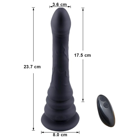 Wilson - vibrador com movimento ondulante - silicone preto