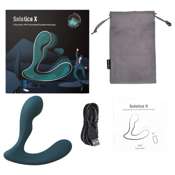 Magic Motion Solstice X - vibrador próstata inteligente - silicone verde