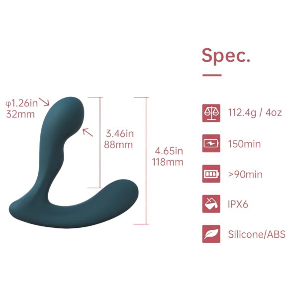 Magic Motion Solstice X - vibrador próstata inteligente - silicone verde