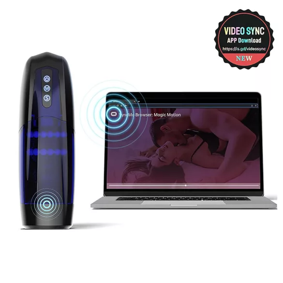 Magic Motion Xone - Masturbador controlado por app, para homens (azul)