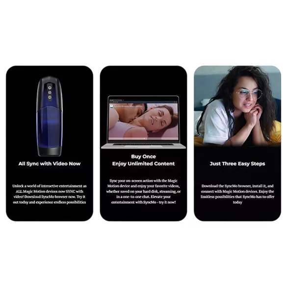 Magic Motion Xone - Masturbador controlado por app, para homens (azul)